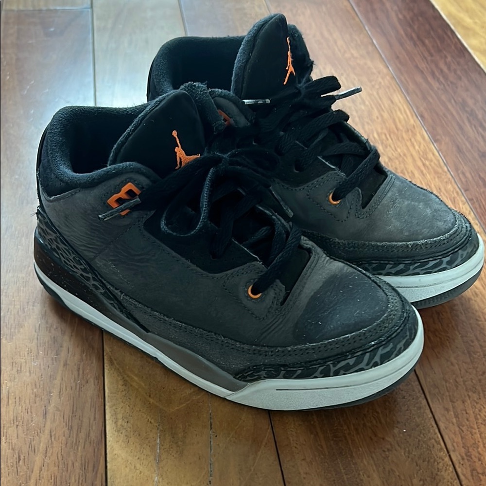 Jordan Kids Sneakers Black and Orange